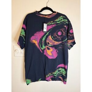 G-Star RAW Printed Boxy U T-Shirt Allover Eye Graphic Size XS Oversized NWT